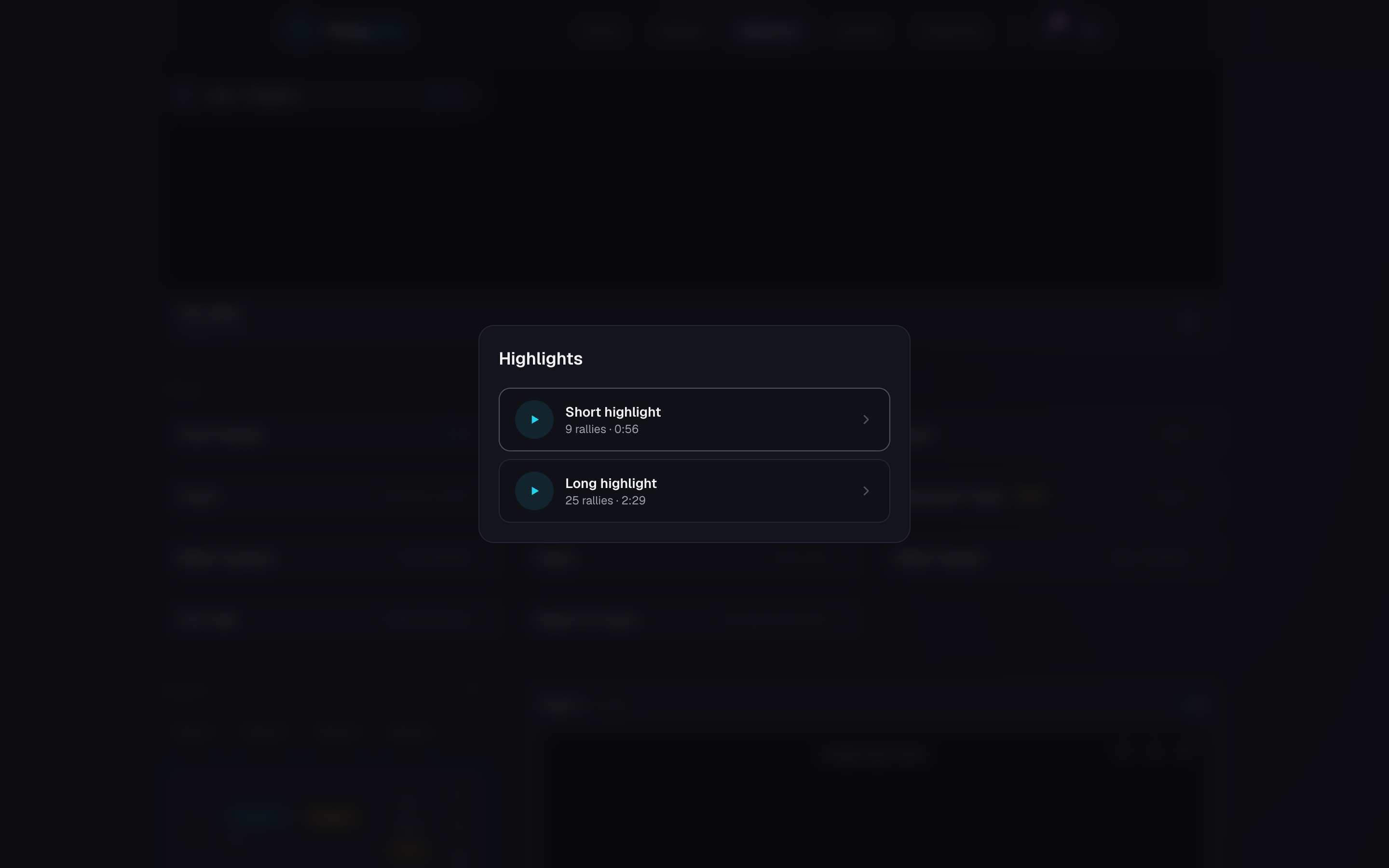 The short and long automatic highlight choices