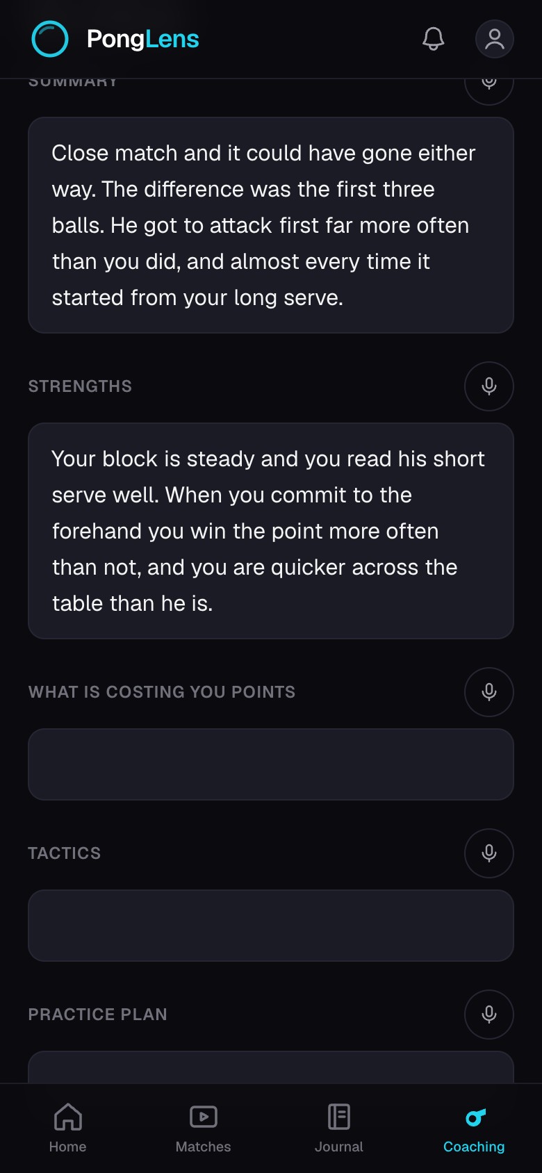 The paid-review write-up sections on a phone